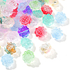 100Pcs Transparent Spray Painted Glass Beads GLAA-CJ0002-26-3