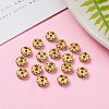 Iron Rhinestone Spacer Beads X-RB-A007-6MM-G-6