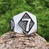 Punk Style 316L Stainless Steel Finger Rings for Men FS-WG96F45-03-1