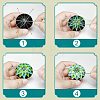 DIY Embroidery Temari Ball Keychain Kits DIY-I064-A04-9