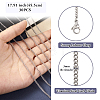 Titanium Steel Curb Chain Necklaces for Men Women NJEW-TAC0001-017-10