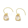 Teardrop Brass Stud Earrings EJEW-R162-01G-01-1