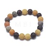 Natural Mixed Gemstone Bead Stretch Bracelets X-BJEW-K212-B-029-2