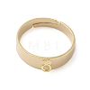 Adjustable Brass Finger Rings Setting for Hanging Pendant KK-K414-07G-2