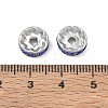 304 Stainless Steel Rhinestone Spacer Beads RB-CBA18B7-01P-06-3