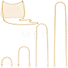 4Pcs 4 Styles Aluminum Chain Bag Extension Chains PURS-CL0001-52-1