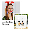 DIY Sublimation Dangle Earring Making Finding Kits DIY-BY0001-36-11