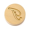 Golden Tone Brass Letter Stamps KK-R005-01T-1