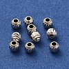 925 Sterling Silver Corrugated Round Spacer Beads STER-K178-02B-S-2