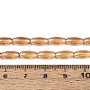 Transparent Glass Beads Strands GLAA-T028-15T-02-4