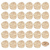 30Pcs 1-Hole Alloy Shank Buttons BUTT-CA0001-68-1