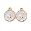 Golden Plated Alloy Charms LS-X-ENAM-S118-01J-1
