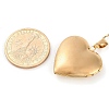 304 Stainless Steel Heart Locket Pendant Cable Chain Necklaces for Women LS-NJEW-M050-04E-G-5