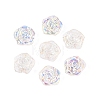Electroplate Transparent Glass Beads Strands EGLA-N056-02A-01-1
