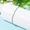 2Pcs 2 Colors 304 Stainless Steel Figaro Chains Bracelet Sets BJEW-JB14356-02-2