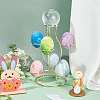 7-Slot Iron Easter Egg Display Stands ODIS-WH0058-21B-G-4