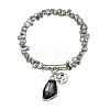 Alloy & CCB Plastic & Glass Charm Bracelets FS-WG68853-02-1