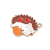 Thanksgiving Day Alloy Enamel Pendants ENAM-I077-01KCG-01-2