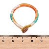 Handwoven Gradient Braided Polyester Cord Pendant Decorations HJEW-F026-01D-3