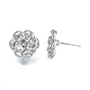 Alloy Stud Earring Findings PALLOY-N150-80P-3