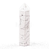 Point Tower Natural Howlite Home Display Decoration PW-WG04107-36-1