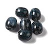 Resin Glitter European Beads RESI-G066-02-2