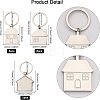 17Pcs 3 Style Zinc Alloy Keychain KEYC-CA0001-22-2