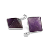 Natural Amethyst Pendants G-H359-03P-03-2