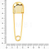 Alloy Extra Large Safety Pin Brooches PALLOY-P333-01G-2