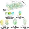 120Pcs 8 Styles Glass Pendants GLAA-FS0002-45-4