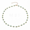 Daisy Link Chain Necklaces & Bracelets Jewelry Sets SJEW-JS01138-02-3