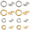 10Pcs 2 Colors Brass Open Jump Rings KK-YW0003-99A-2