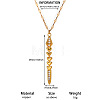 Brass Pave Clear Cubic Zirconia Pendant 304 Stainless Steel Chain Necklaces for Women WG3E65D-04-1