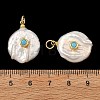 Natural Baroque Keshi Pearl Pendants PALLOY-JF05957-3