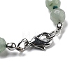 Faceted Round Natural Green Aventurine Beaded Necklaces NJEW-F327-01A-02-3