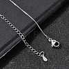 0.6MM Brass Box Chain Necklaces NJEW-G341-01P-1