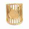 304 Stainless Steel Cuff Rings Ring Components SA-CBA098D-01G-B-1