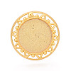 Adjustable Alloy & Iron Bezel Cup Ring Base with Rotatable Tray MAK-T012-12G-2