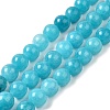 Natural Dyed White Jade Beads Strands G-M402-C03-03-1