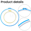 2Pcs 2 Colors Embroidery Hoops DIY-GF0014-40-6