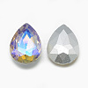 Pointed Back Glass Rhinestone Cabochons RGLA-T017-10x14mm-09-2