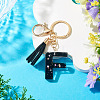 1Pc Resin Letter Keychains KEYC-TADJ0001-09F-4