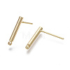 Brass Stud Earring Findings X-KK-R132-058-NF-2