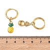 Fruit 304 Stainless Steel Enamel Hoop Dangle Earrings EJEW-T059-01B-5