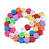 Handmade Polymer Clay Beads Strands CLAY-N008-049-2