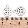 4-Hole Button Tibetan Style Zinc Alloy Charms LS-X-TIBEP-R334-167AS-RS-2