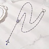 304 Stainless Steel Rosary Bead Necklaces NJEW-JN05775-5