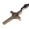 Alloy Religion Crucifix Cross Pendant Necklaces NJEW-E096-01R-02-3