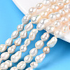 Natural Baroque Pearl Keshi Pearl Beads Strands X1-PEAR-S020-F01-01-1