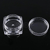 Transparent Plastic Empty Portable Facial Cream Jar CON-PW0001-001-4